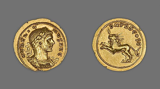 Coin Portraying Emperor Aurelian