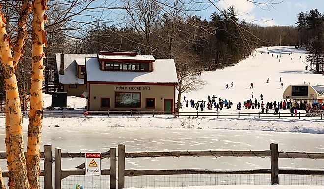 Ski resort of Mount Wachusett on a sunny day. Image credit Jay Yuan via Shutterstock