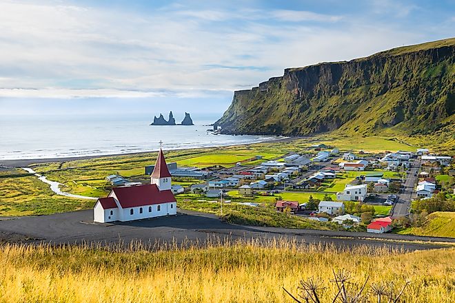 Vik village in Iceland.