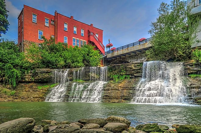 The beautiful town of Chagrin Falls, Ohio.