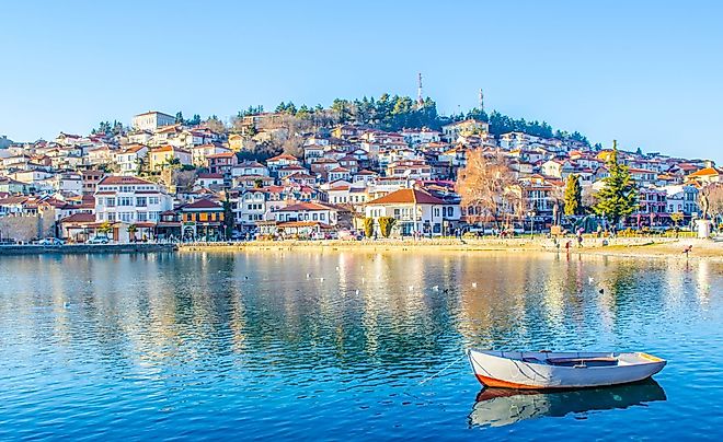 Historical part of the UNESCO listed town of Orhid located next to the Ohrid Lake. 