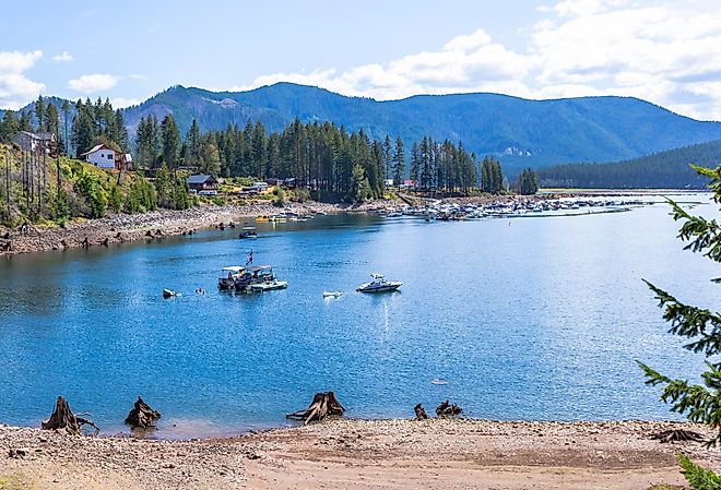 Overlooking Detroit Lake in Oregon.