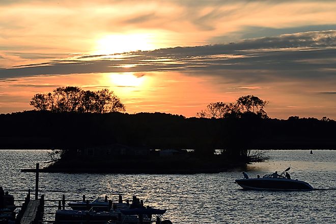 View from Blarney Island Grass Lake Antioch, Illinois