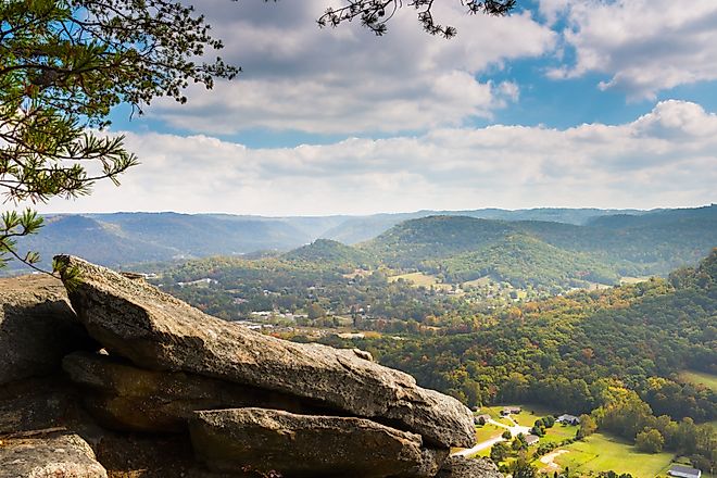 East Pinnacle lookout near Berea, Kentucky.