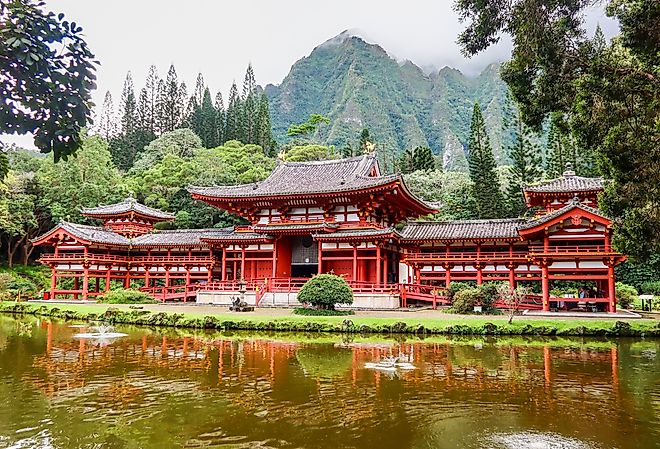 The Byodo-In Temple in Kaneohe, Oahu.