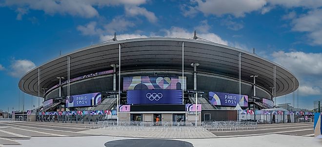 Stade de France building in Paris for the 2024 Summer Olympics. Editorial credit: Franck Legros / Shutterstock.com