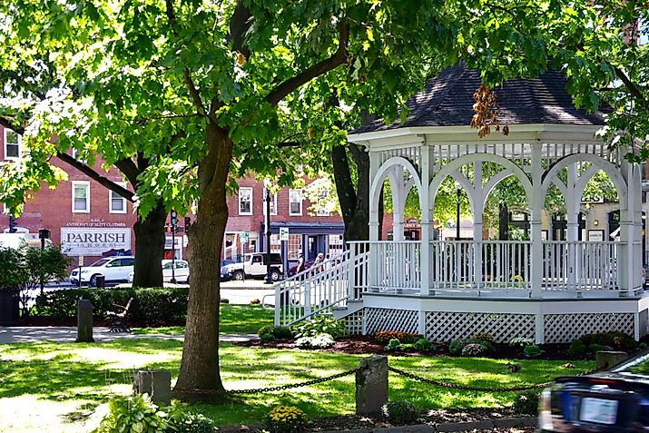 The Bandstand in Central Square, Keene, New Hampshire. Editorial credit: Andy Sutherland / Shutterstock.com.