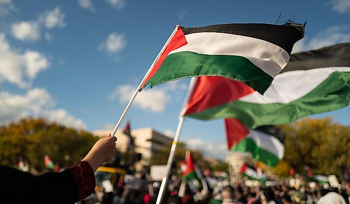 Washington DC, USA, Pro-Palestine protesters. Editorial credit: Volodymyr TVERDOKHLIB / Shutterstock.com