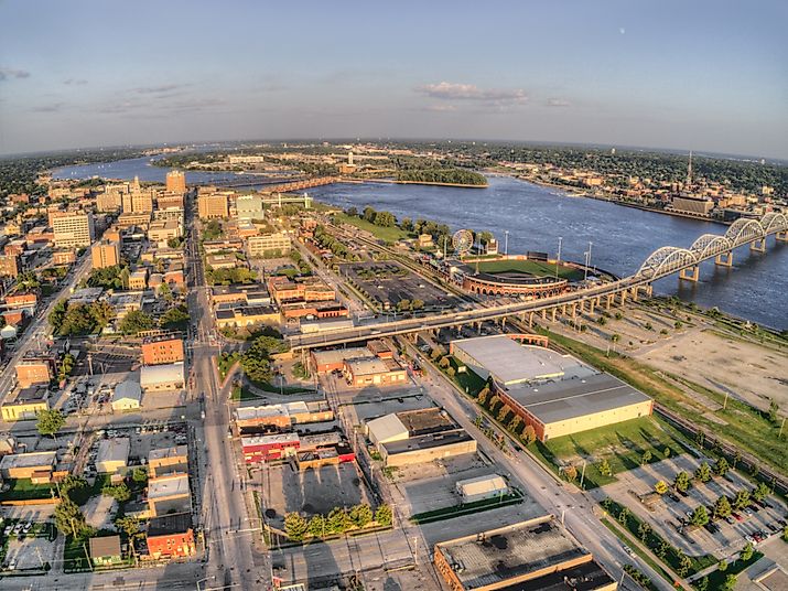 aerial view of davenport