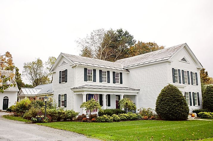 Beautiful historic neighborhood in Dorset, Vermont. Editorial credit: jenlo8 / Shutterstock.com