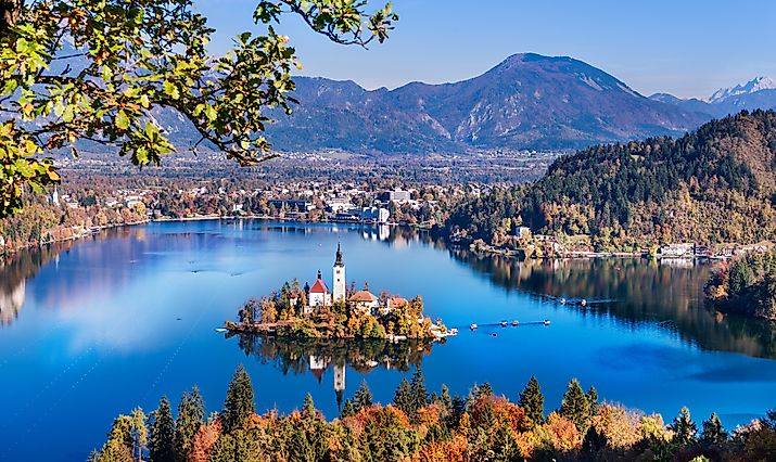 Lake Bled in Slovenia.