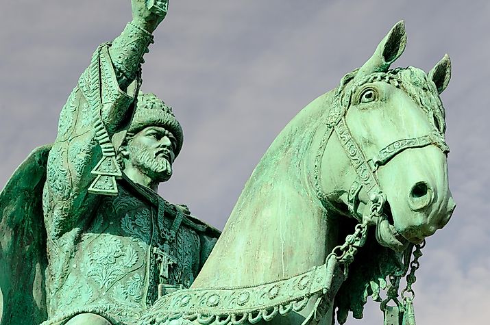 Statue of Ivan the Terrible, Oryol, Russia. 