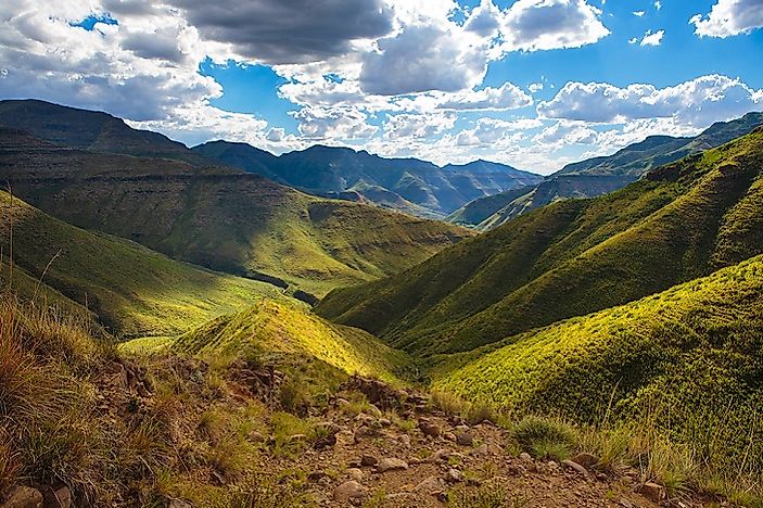 #6 Lesotho (7,090 feet) 