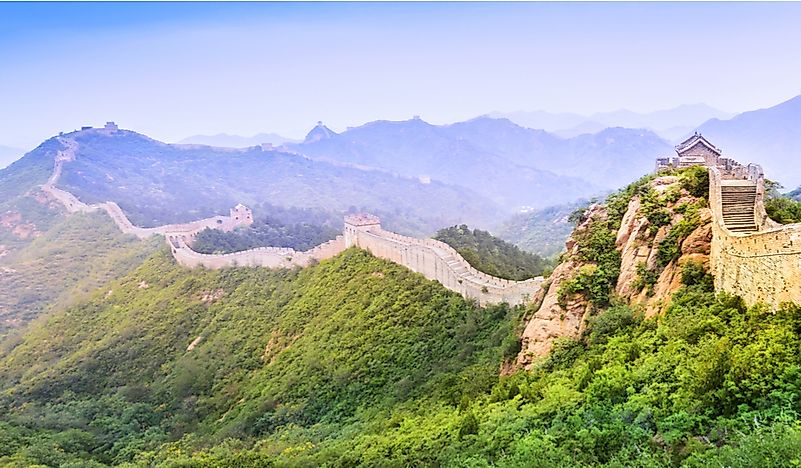 How Long Is The Great Wall Of China Worldatlascom