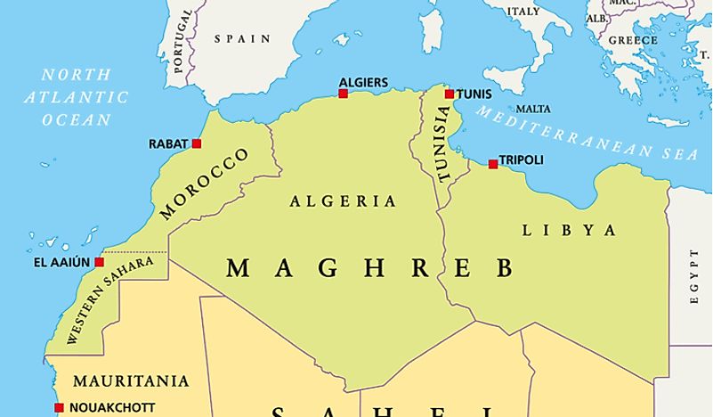 Which Countries Are Located In The Maghreb Region? - WorldAtlas.com