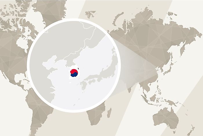 What Continent  is South Korea  In WorldAtlas com