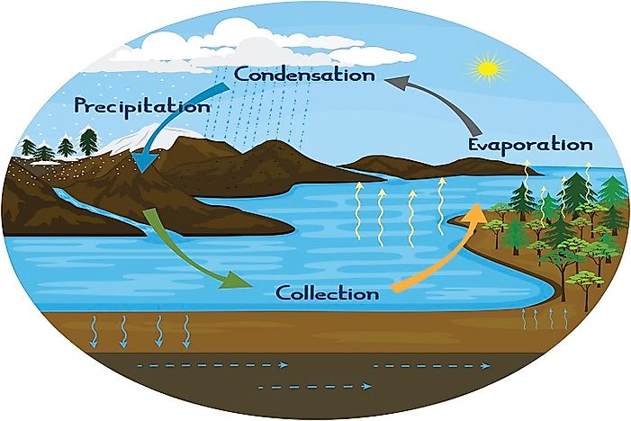 What Is The Water Hydrologic Cycle Worldatlas Com