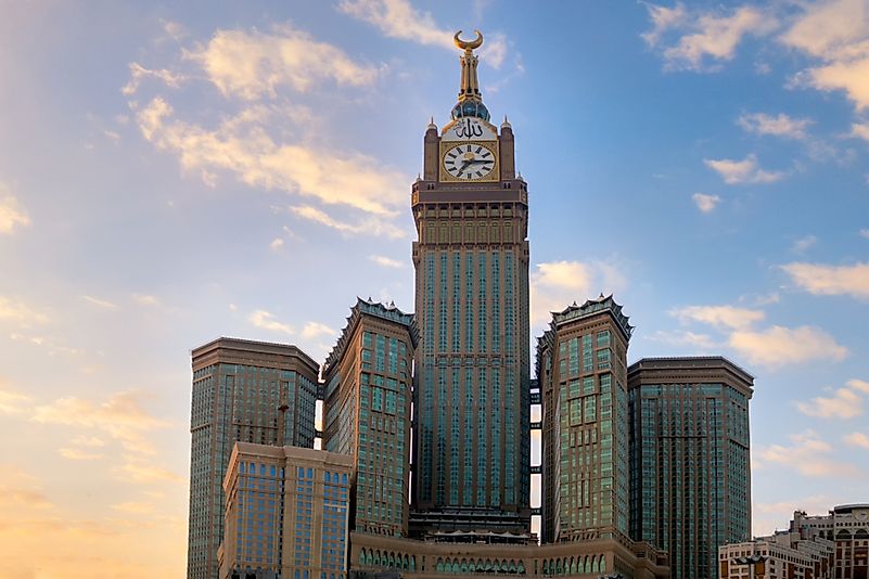 #3 Makkah Royal Clock Tower – 601 meters / 1972 feet 