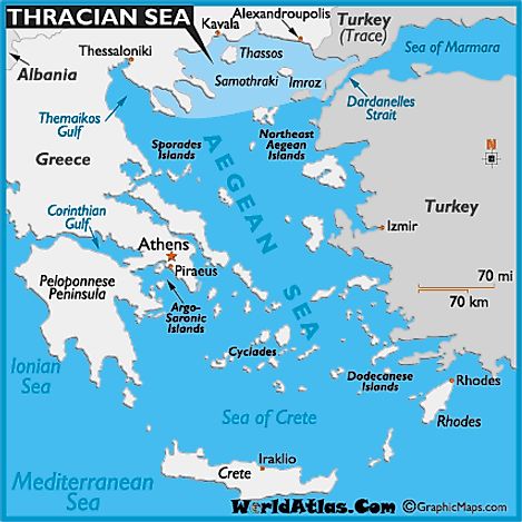 Map of Thracian Sea - Thracian Sea Map, History Facts, Thracian Sea ...