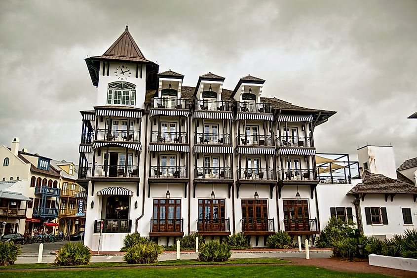 Pearl Hotel on Main Street In Rosemary Beach