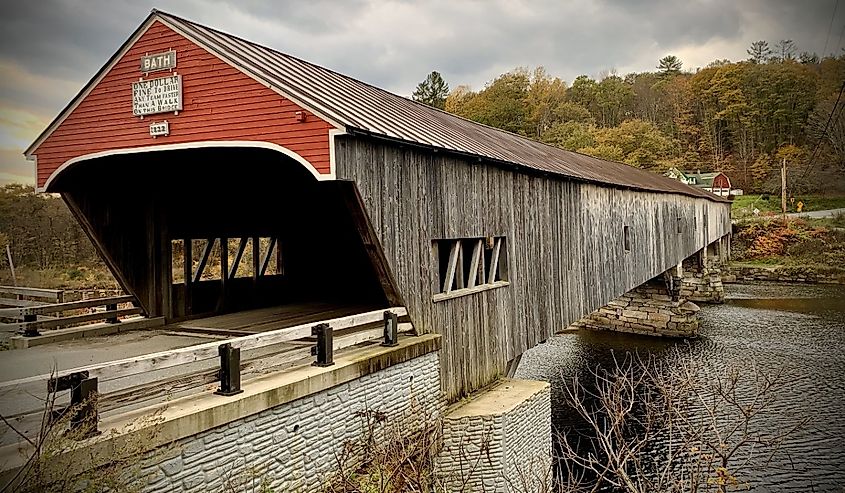 Bath Covered Bridge in Bath, New Hampshire.