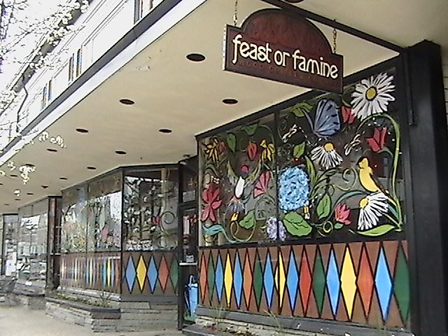 Eclectic shops in Warren, Rhode Island.