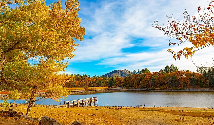 Autumn by the lake in Julian, California