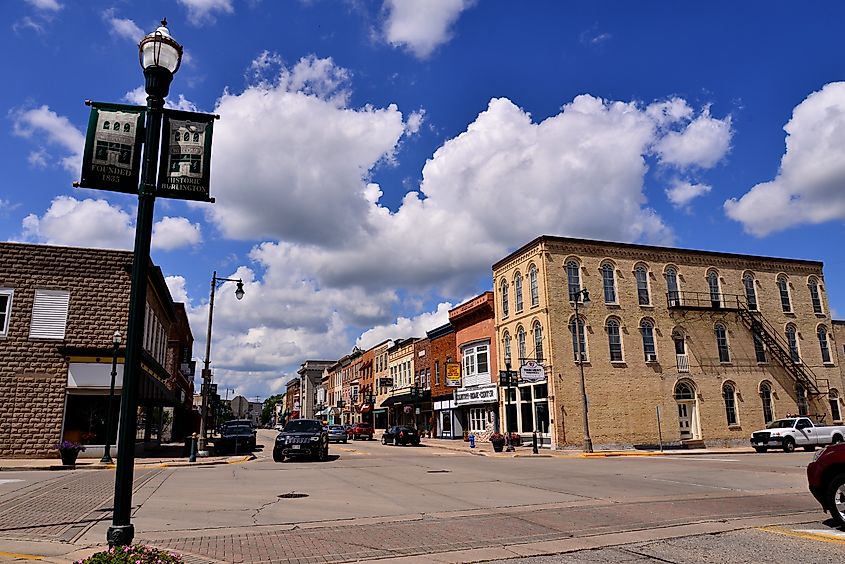 North Pine Street in Burlington, Wisconsin