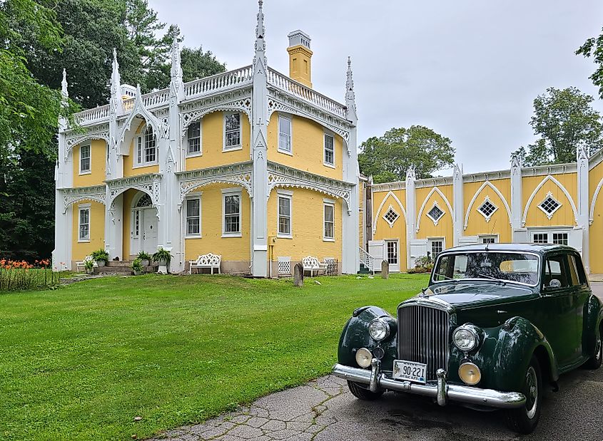 Wedding Cake House in Kennebunk, Maine.