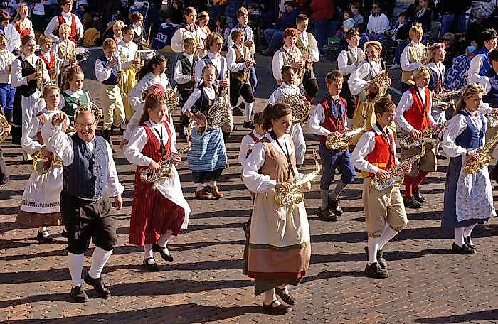 Dancers in Svensk Hyllningsfest, a Swedish festival in Lindsborg, Kansas.