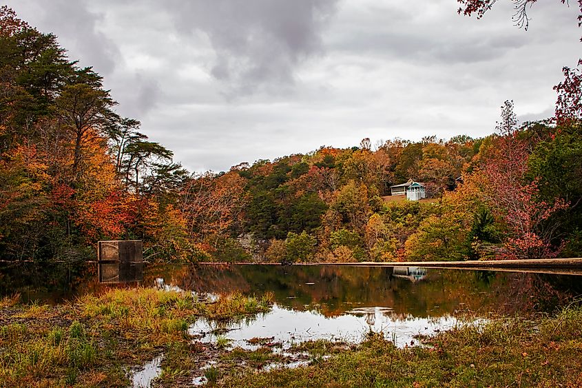 Fall scenery in Mentone, Alabama