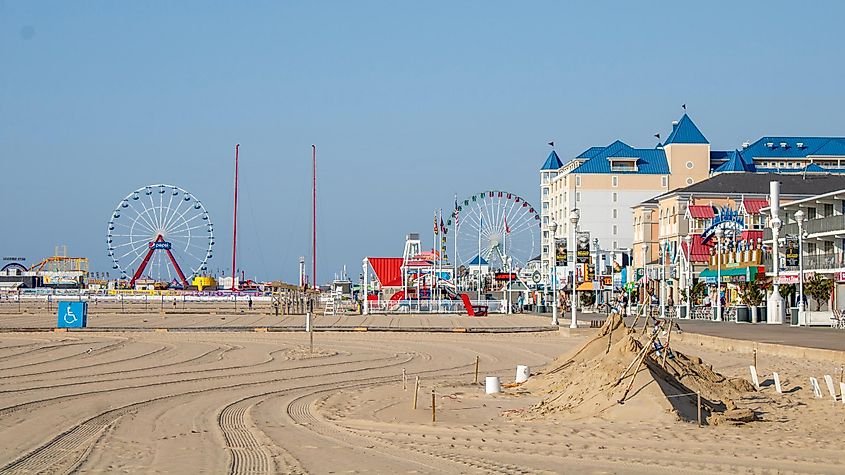 The charming resort town of Ocean City, Maryland.