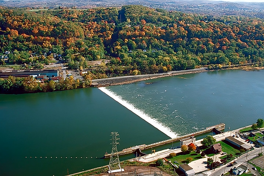 The Allegheny River near Brackenridge, Pennsylvania.