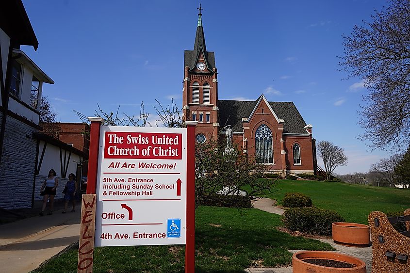 The Swiss United Church of Christ in New Glarus, Wisconsin