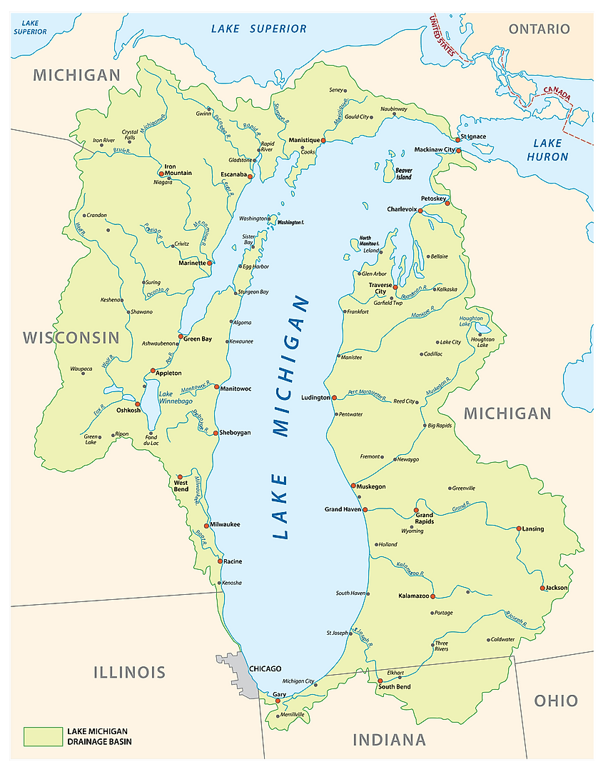 Lake Michigan - WorldAtlas