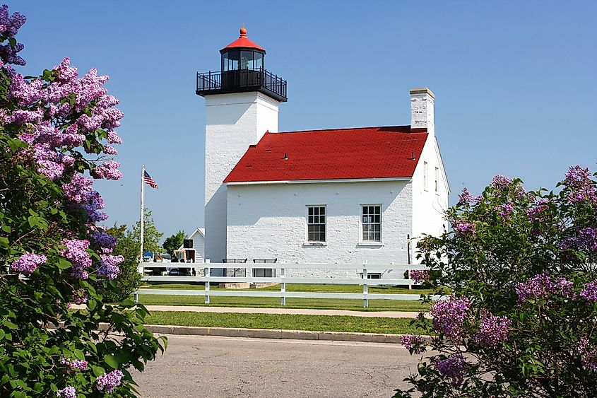 Sand Point Lighthouse, Escanaba, Michigan.