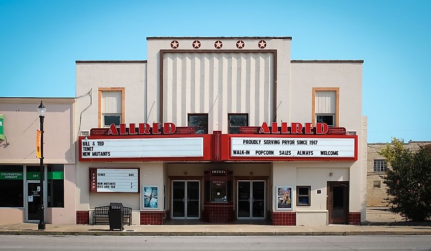 Allred Theatre in Pryor Creek.