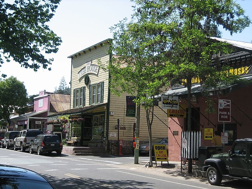 Main Street in Murphys, California.