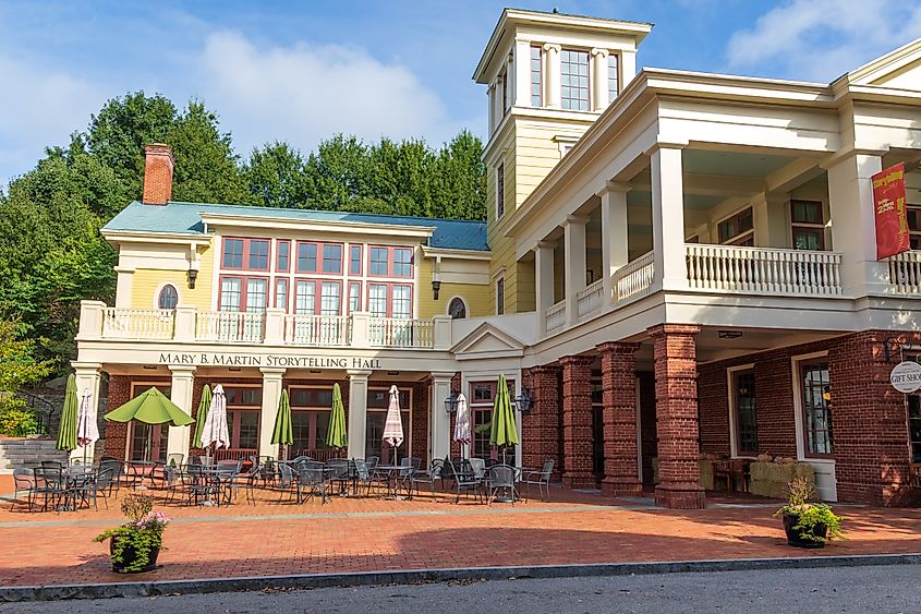 The Mary B. Martin Storytelling Hall, on main street.
