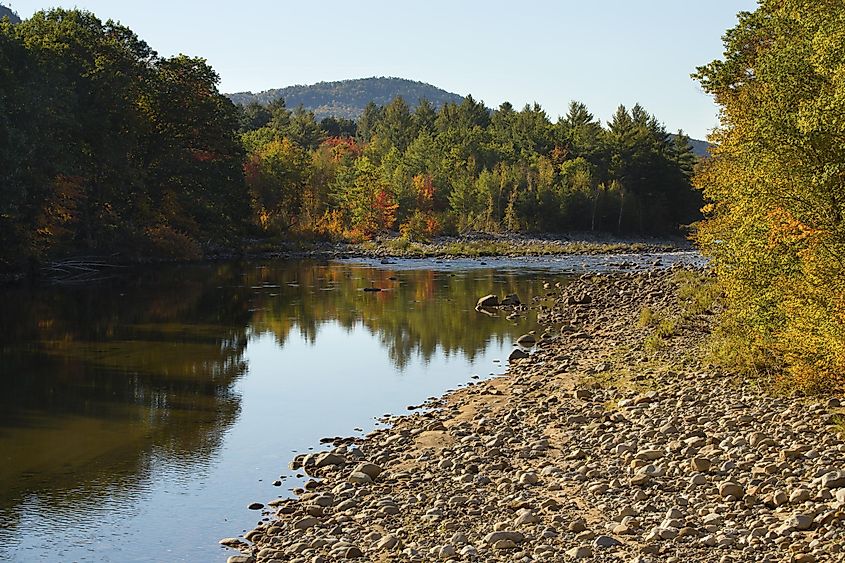 Pemigewasset River in North Woodstock, New Hampshire.