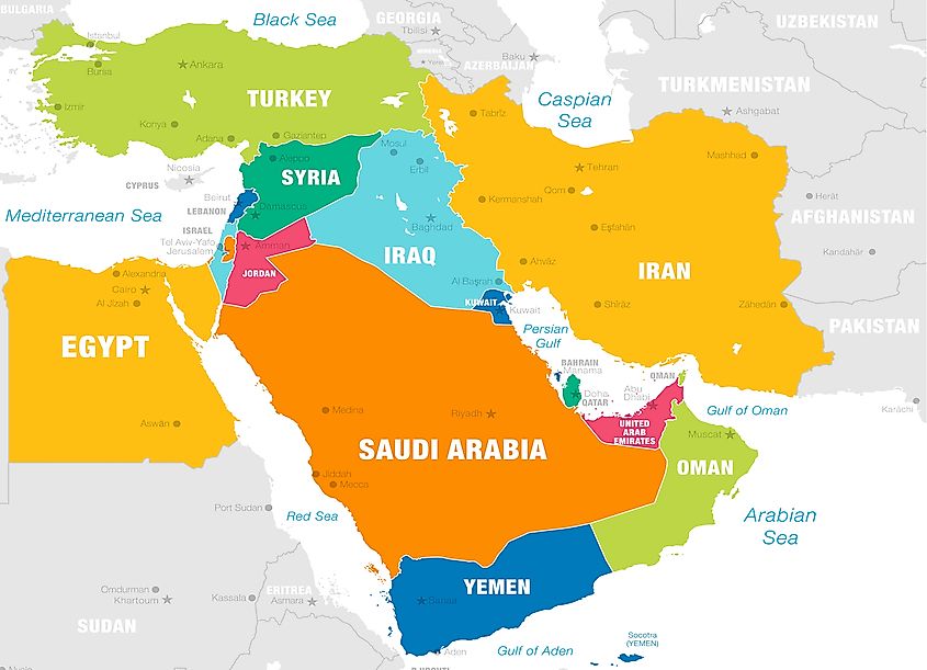 Why is it Called the Middle East? - WorldAtlas