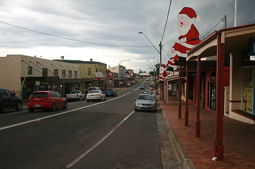 The main street through Milton, New South Wales