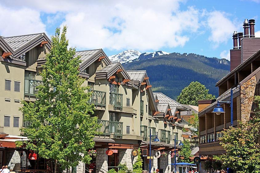 The scenic town of Whistler, British Columbia.