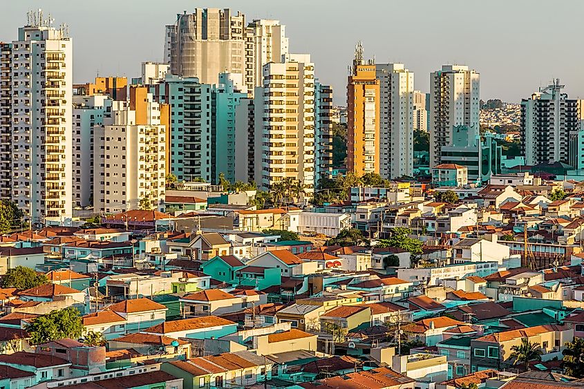 Amazing Skyline of Sao Paulo, Brazil.