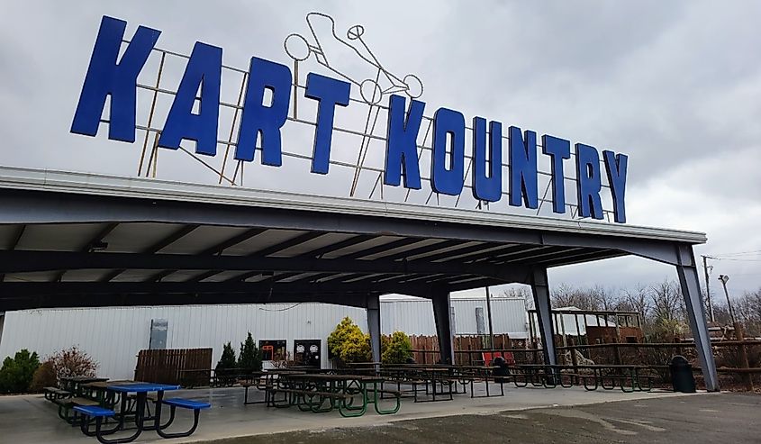 Kart Kountry, home of the world's largest go-kart track and arcade in Shepherdsville, Kentucky.