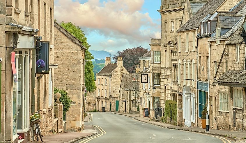 Painswick High Street The Cotswolds, England