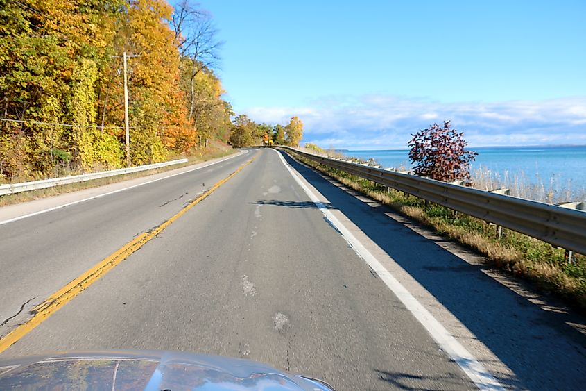 M-22 Scenic Drive in Michigan.