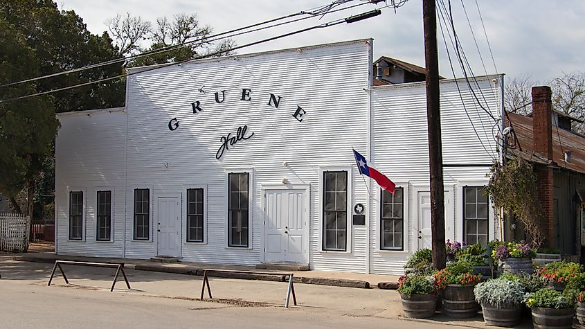 Gruene Hall is the oldest continually operating dance hall in Texas. Editorial credit: Philip Arno Photography / Shutterstock.com