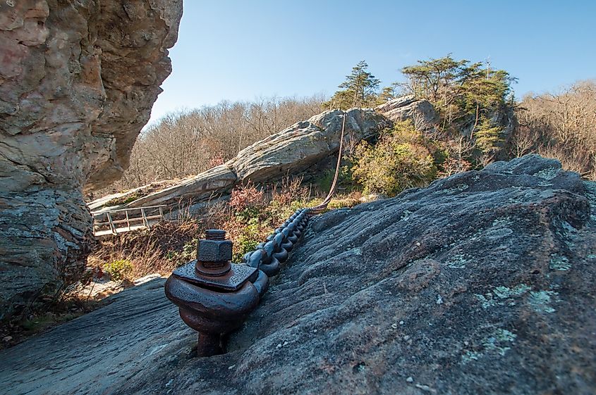 Chained Rock near Pineville.