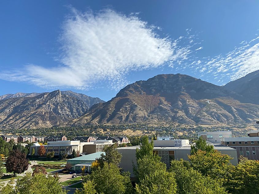 Campus of Brigham Young University in Provo, Utah